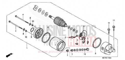 STARTING MOTOR FJS400D7 de 2007